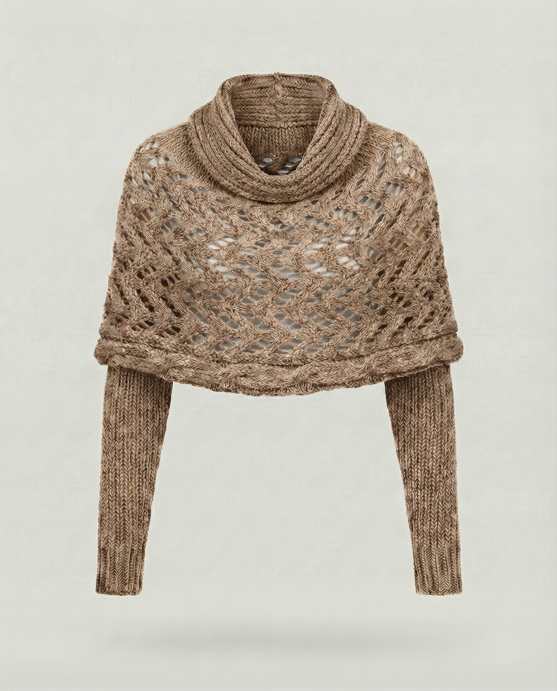 Cozy knitted scarf women-maye mode20241209-Calm Wears-Caramel-Calm Wears