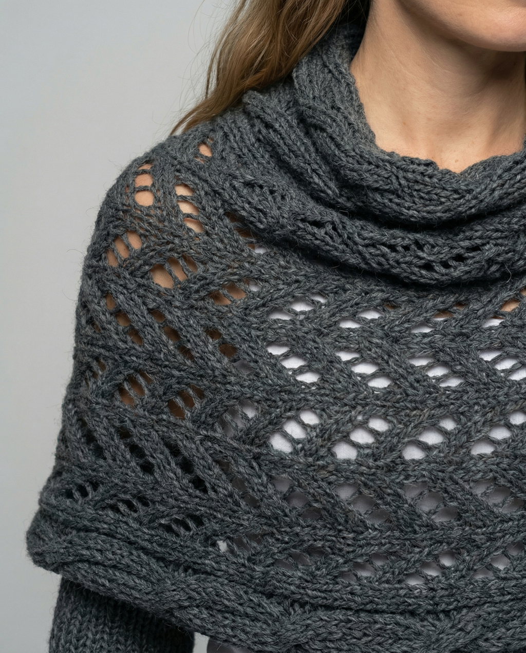 Cozy knitted scarf women-maye mode20241209-Calm Wears-Dark gray-Calm Wears