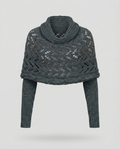 Cozy knitted scarf women-maye mode20241209-Calm Wears-Dark gray-Calm Wears