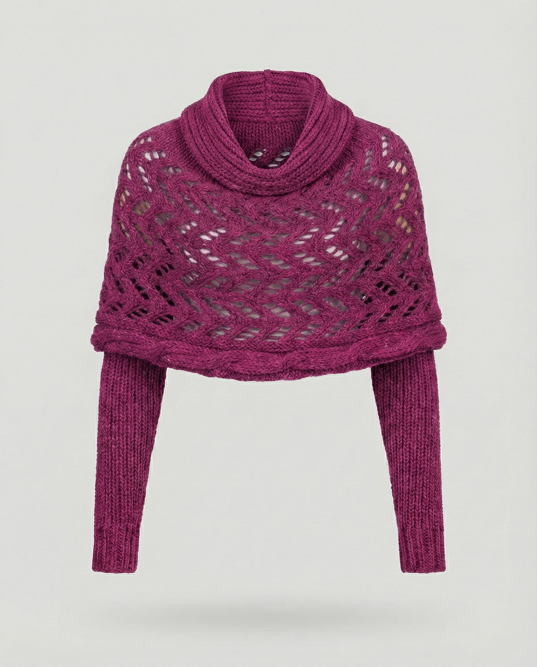 Cozy knitted scarf women-maye mode20241209-Calm Wears-RosenRed-Calm Wears