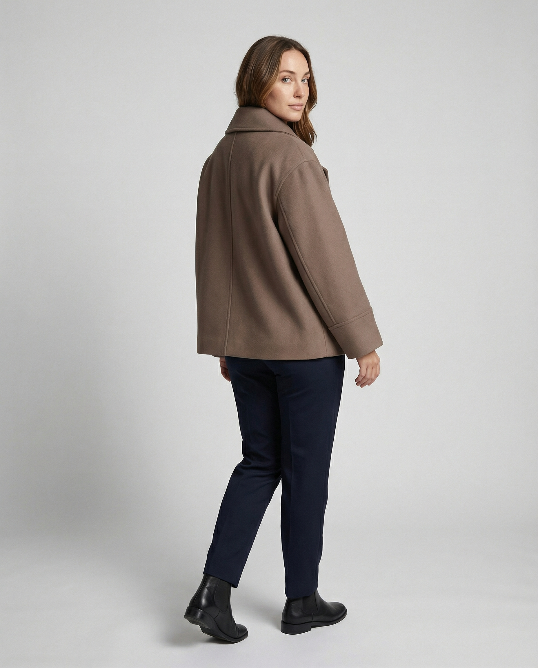 Cropped Jacket Women Modern-https://detail.1688.com/offer/968866351923.html-Calm Wears-Brown-S-Calm Wears