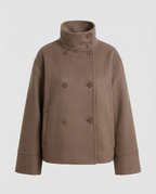 Cropped Jacket Women Modern-https://detail.1688.com/offer/968866351923.html-Calm Wears-Brown-S-Calm Wears