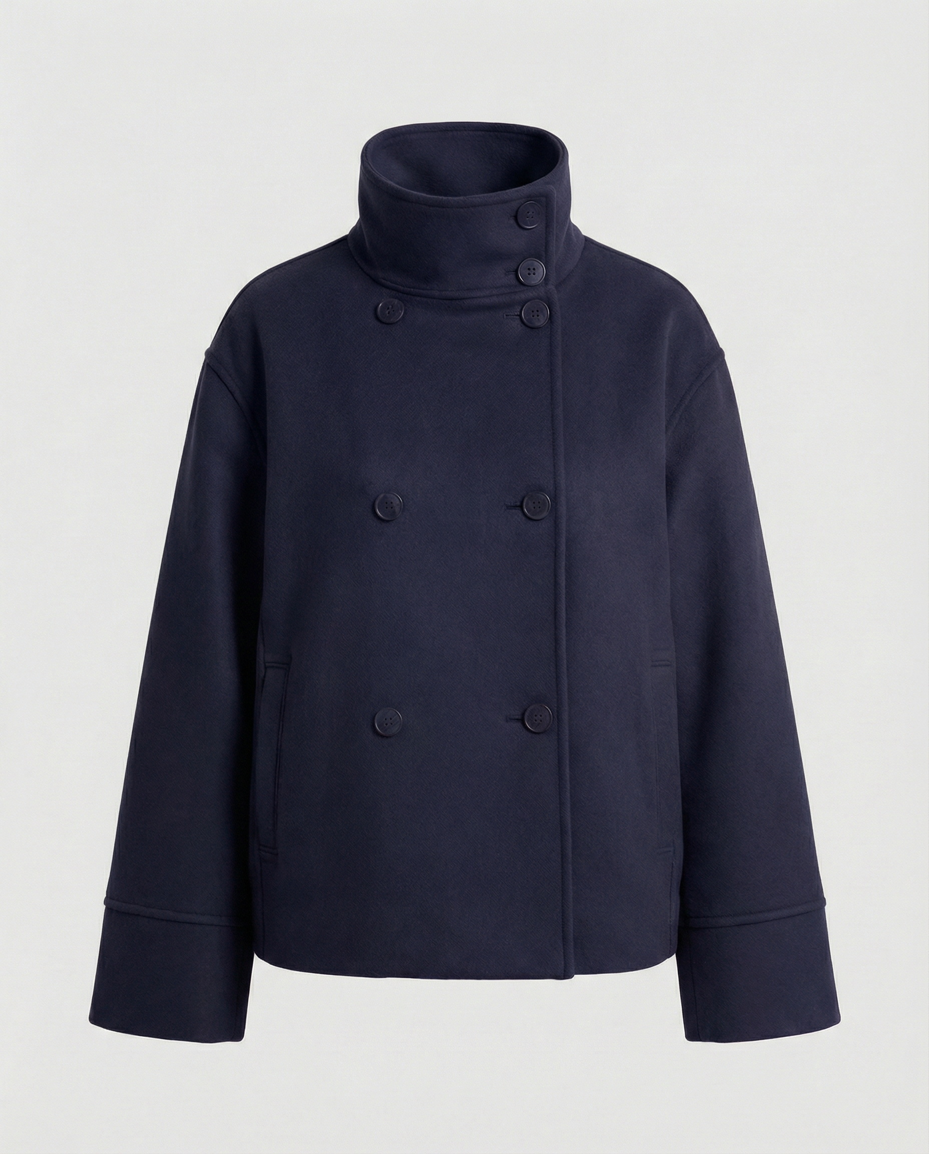 Cropped Jacket Women Modern-https://detail.1688.com/offer/968866351923.html-Calm Wears-Dark blue-S-Calm Wears