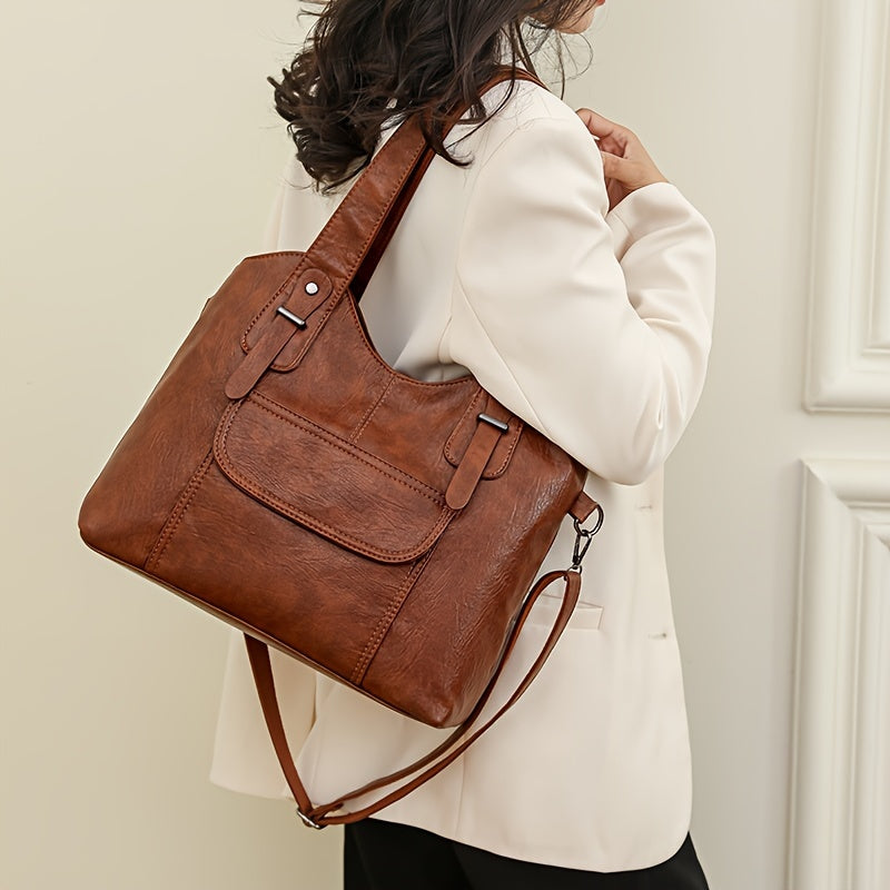 Large vegan cowhide bag, shoulder bag-mayfair ellis20260422-Calm Wears-Braun-Calm Wears