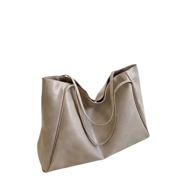 Shoulder Handbag in Trendy Leather-dione couture20260421-Calm Wears-Beige-Calm Wears