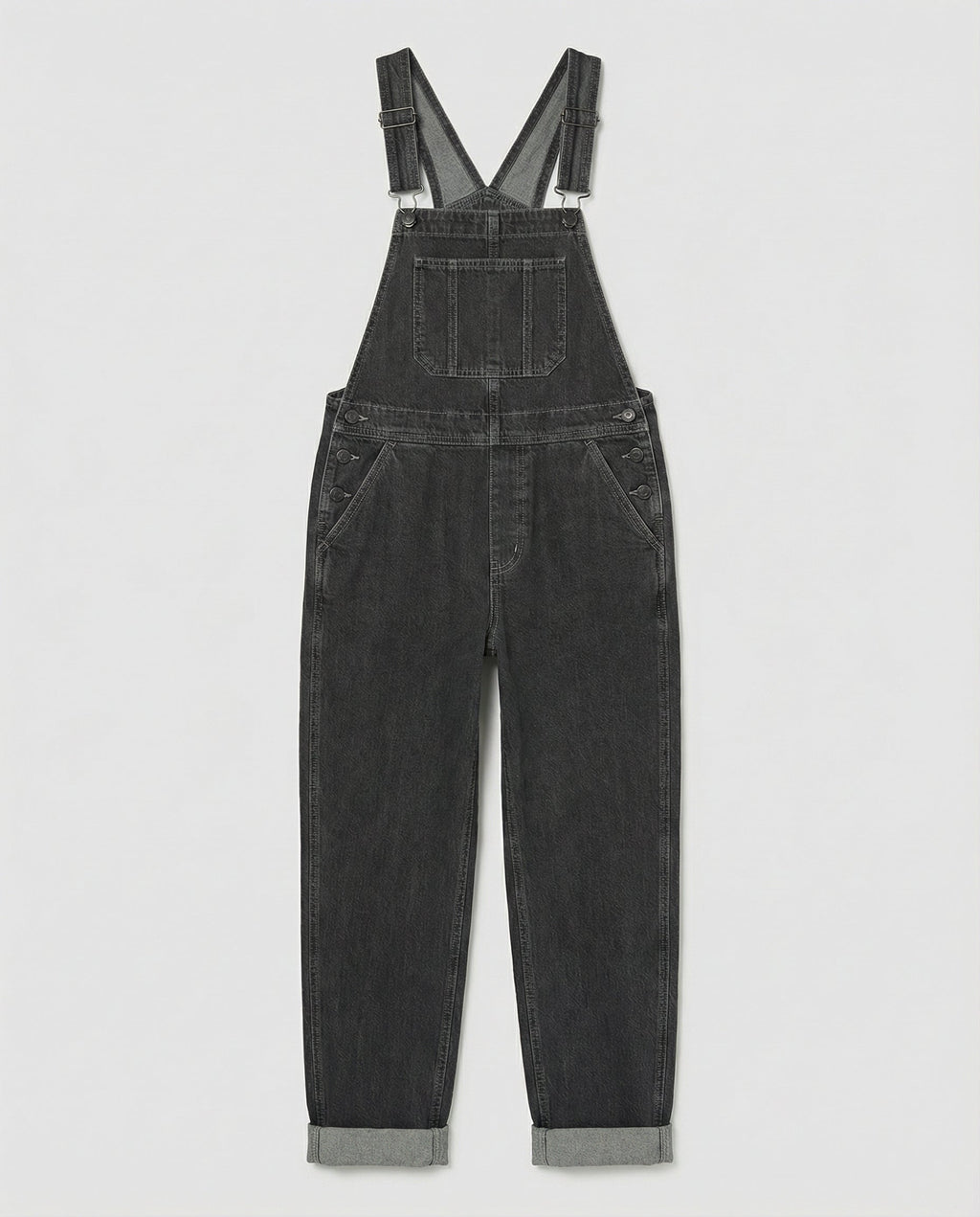 Denim Cross Back Overalls Women-stuttgart-mode20250214-Calm Wears-Black-S-Calm Wears