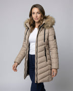 Down jacket women fur collar-vikliv20251124-Calm Wears-Champagne-M-Calm Wears