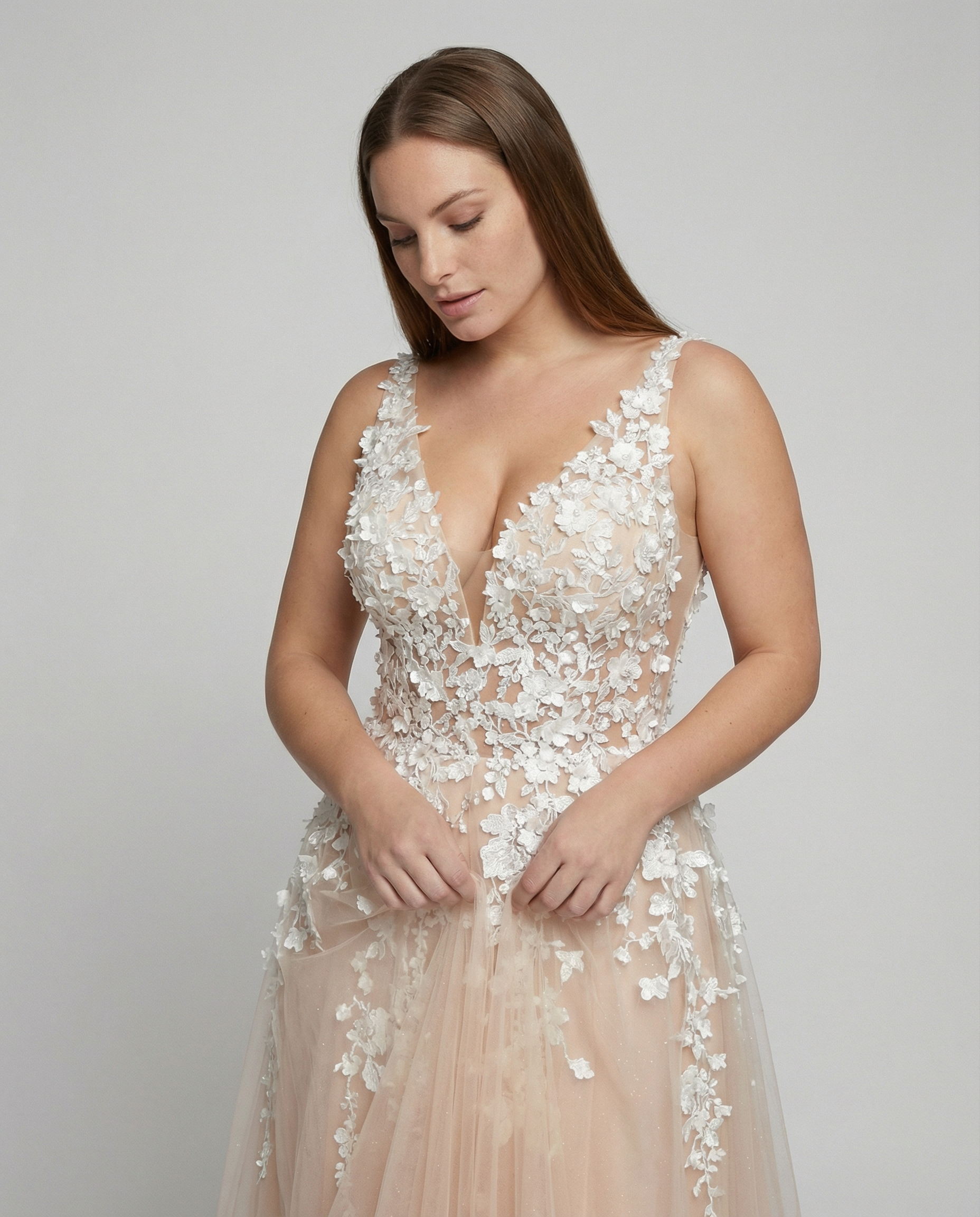 Elegant A-Line Wedding Dress-DXM20250331-Calm Wears-White-S-Calm Wears