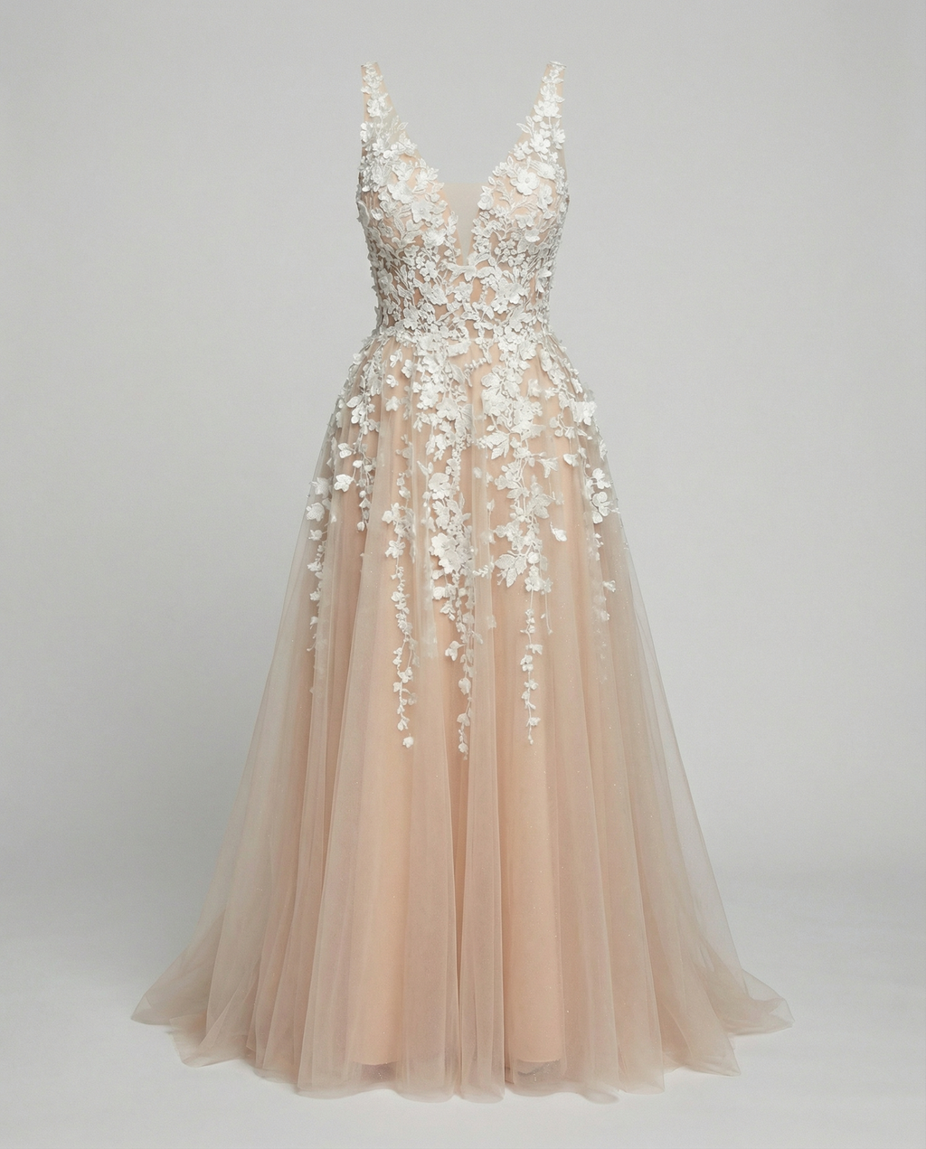 Elegant A-Line Wedding Dress-DXM20250331-Calm Wears-White-S-Calm Wears