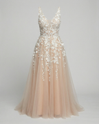 Elegant A-Line Wedding Dress-DXM20250331-Calm Wears-White-S-Calm Wears