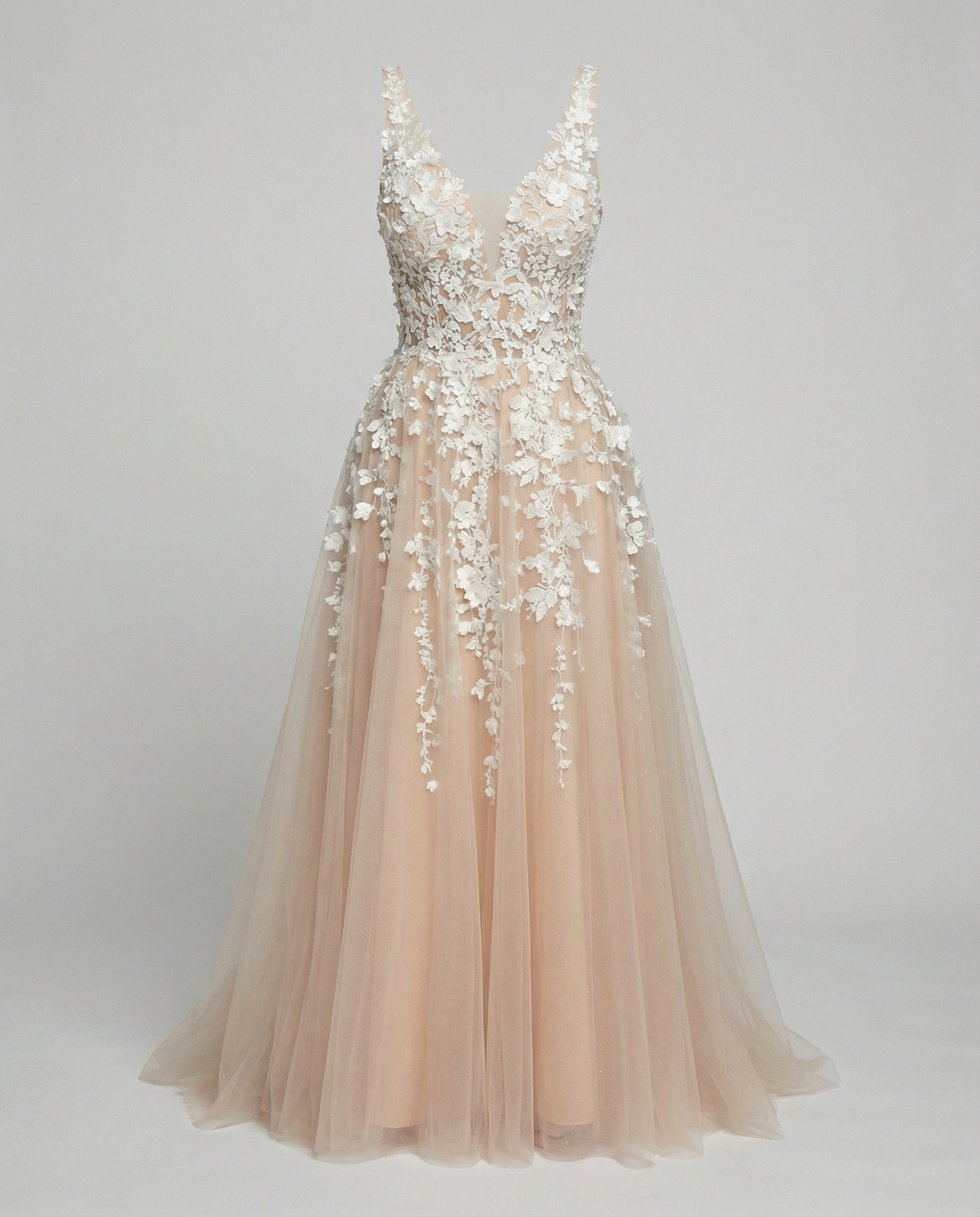 Elegant A-Line Wedding Dress-DXM20250331-Calm Wears-White-S-Calm Wears