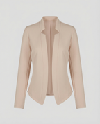 Elegant Blazer Women-fela-boutique20250227-Calm Wears-Khaki-S-Calm Wears