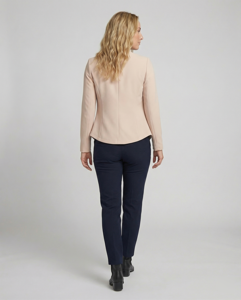 Elegant Blazer Women-fela-boutique20250227-Calm Wears-Khaki-S-Calm Wears
