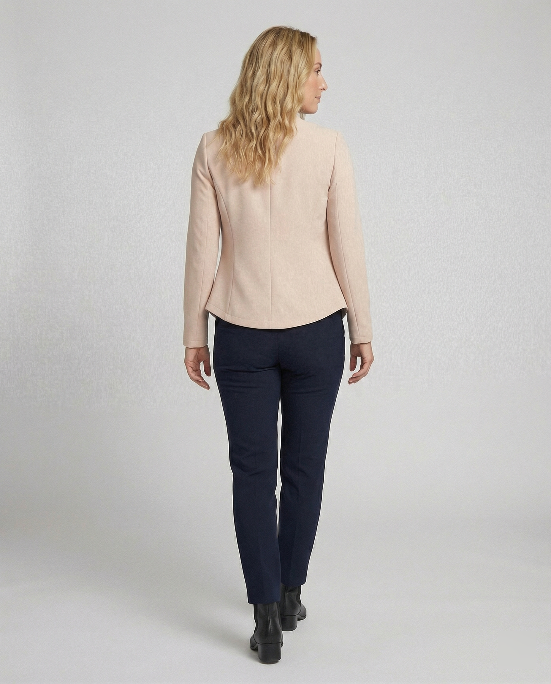 Elegant Blazer Women-fela-boutique20250227-Calm Wears-Khaki-S-Calm Wears