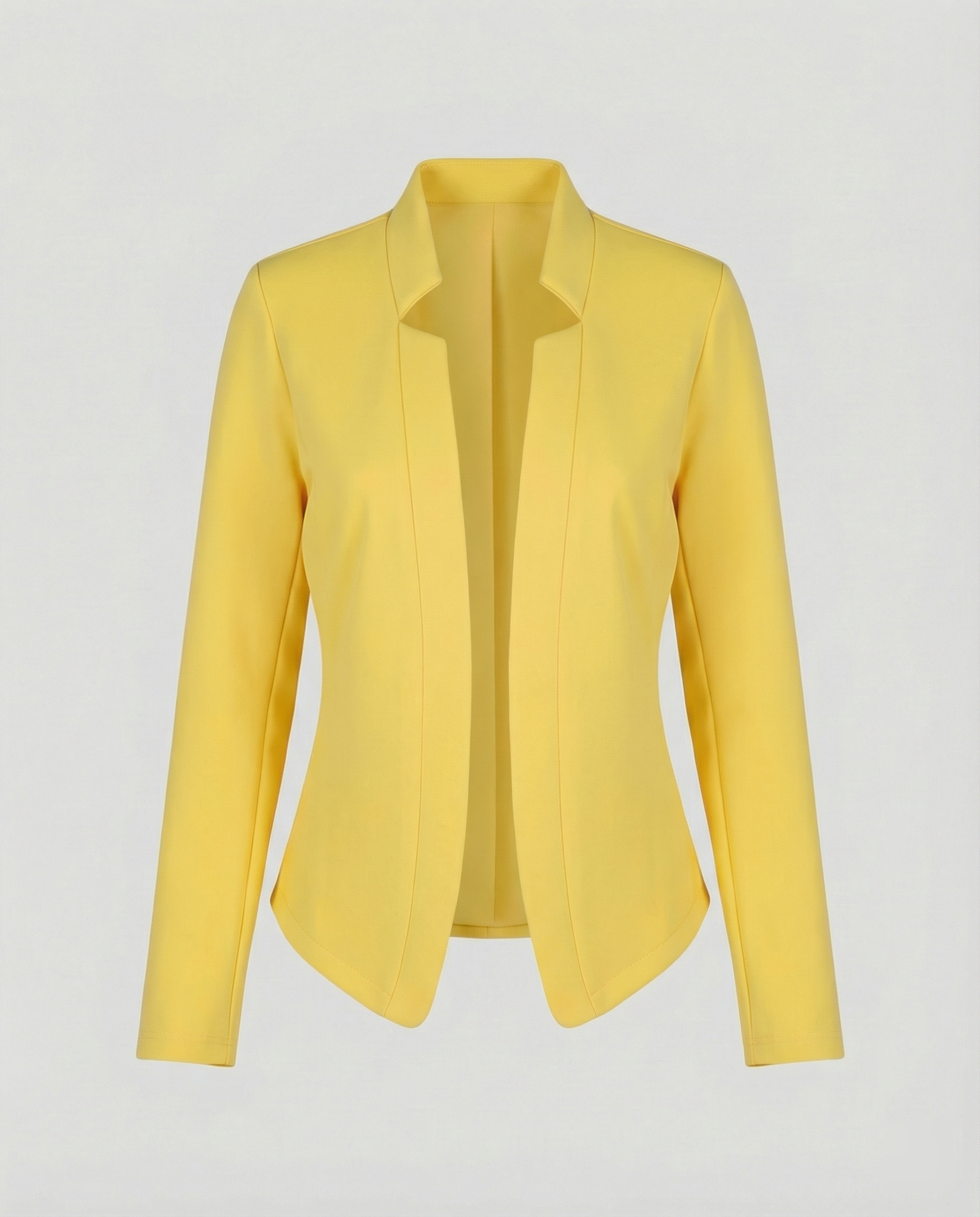 Elegant Blazer Women-fela-boutique20250227-Calm Wears-Yellow-S-Calm Wears