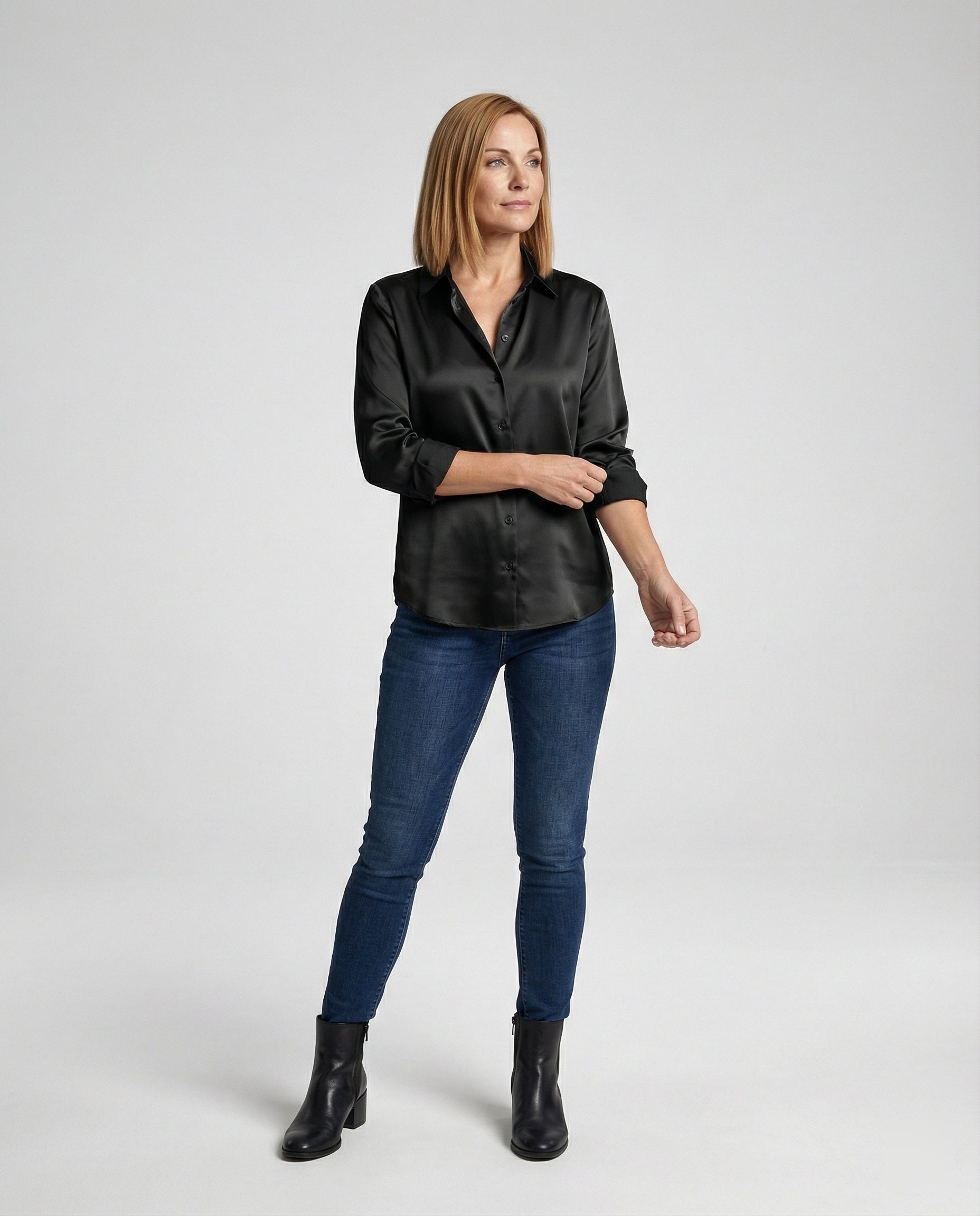 Elegant Blouse Top Women-https://detail.1688.com/offer/1010164727932.html-Calm Wears-Black-S-Calm Wears