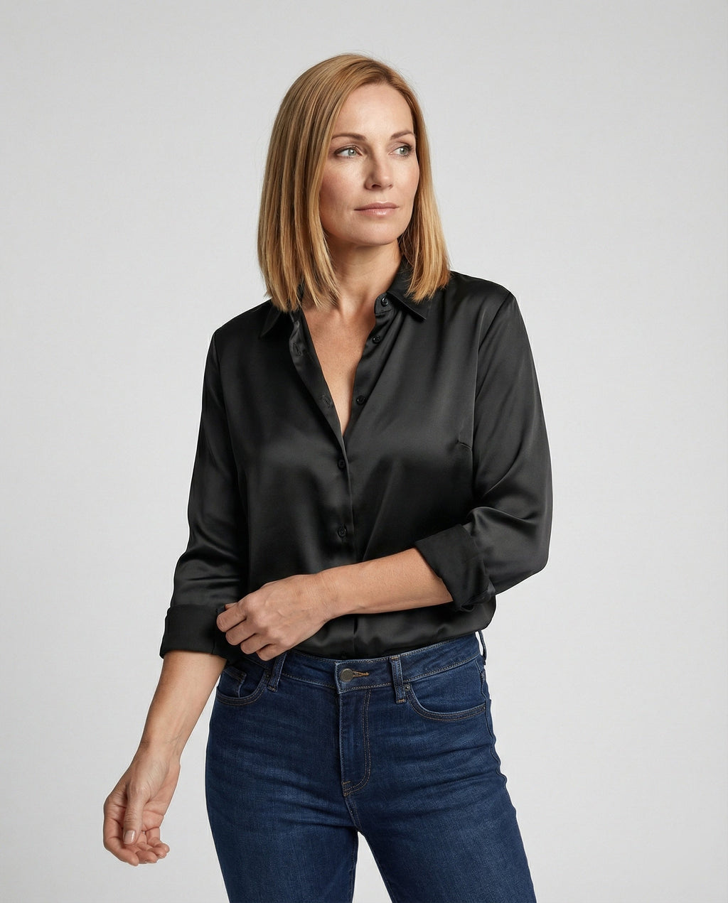 Elegant Blouse Top Women-https://detail.1688.com/offer/1010164727932.html-Calm Wears-Black-S-Calm Wears