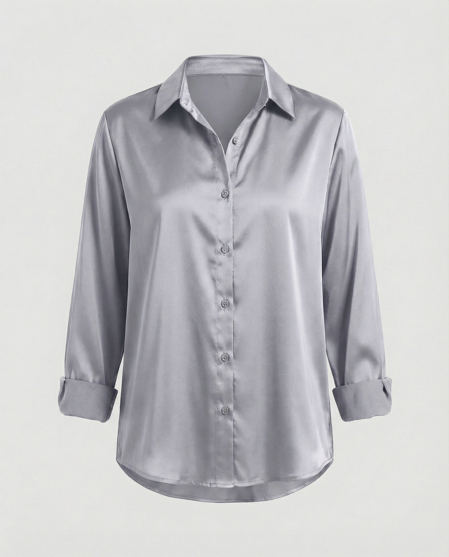 Elegant Blouse Top Women-https://detail.1688.com/offer/1010164727932.html-Calm Wears-Gray-S-Calm Wears
