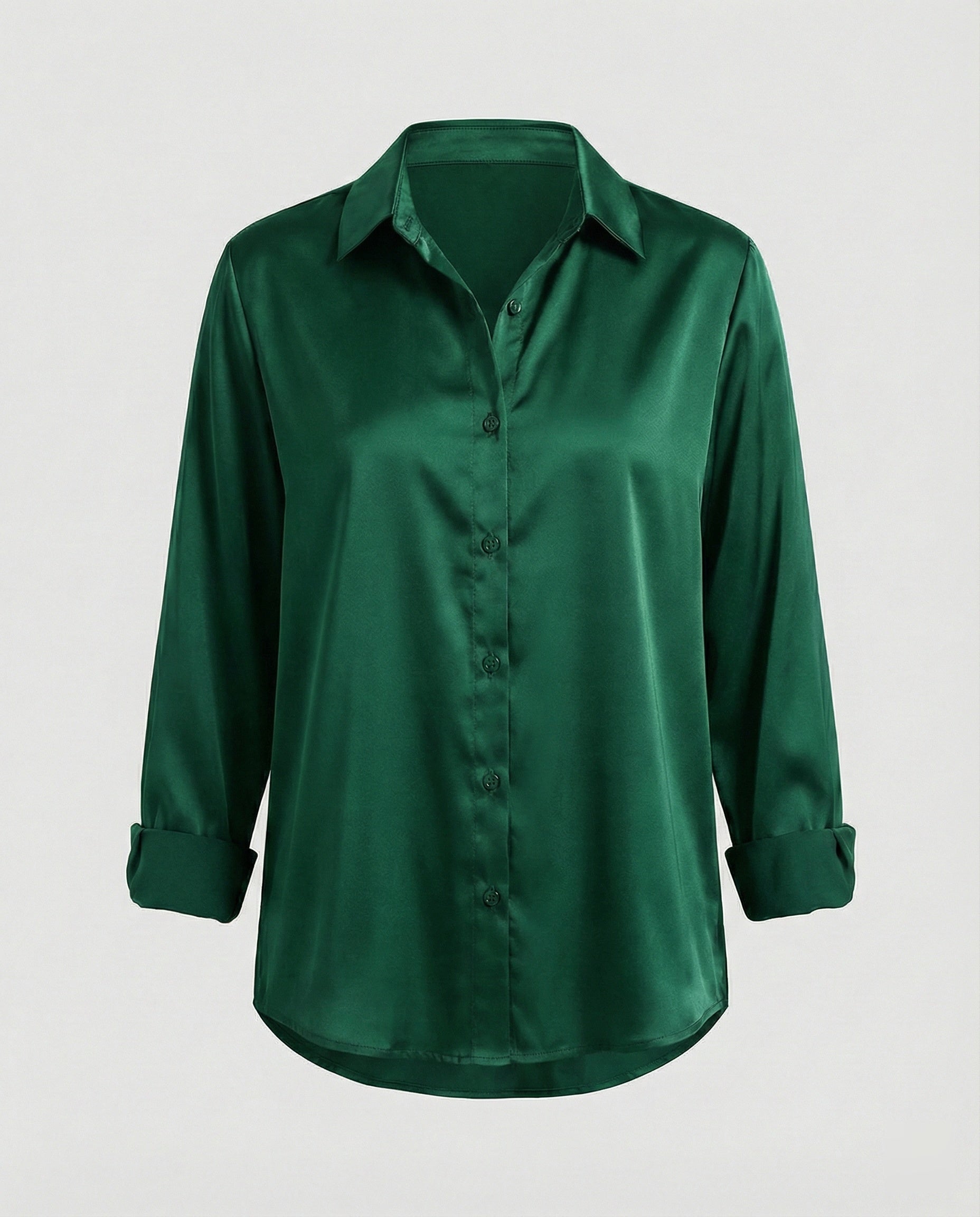 Elegant Blouse Top Women-https://detail.1688.com/offer/1010164727932.html-Calm Wears-Green-S-Calm Wears