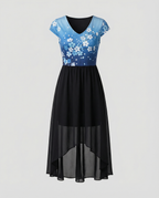 Elegant Chiffon Party Dress Women-alpenrose20240906-Calm Wears-Blue Black-S-Calm Wears