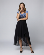 Elegant Chiffon Party Dress Women-alpenrose20240906-Calm Wears-Blue Black-S-Calm Wears