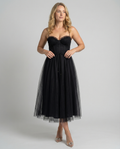 Elegant Evening Dress Women Glamour-lucies boutique20240822-Calm Wears-Black-S-Calm Wears