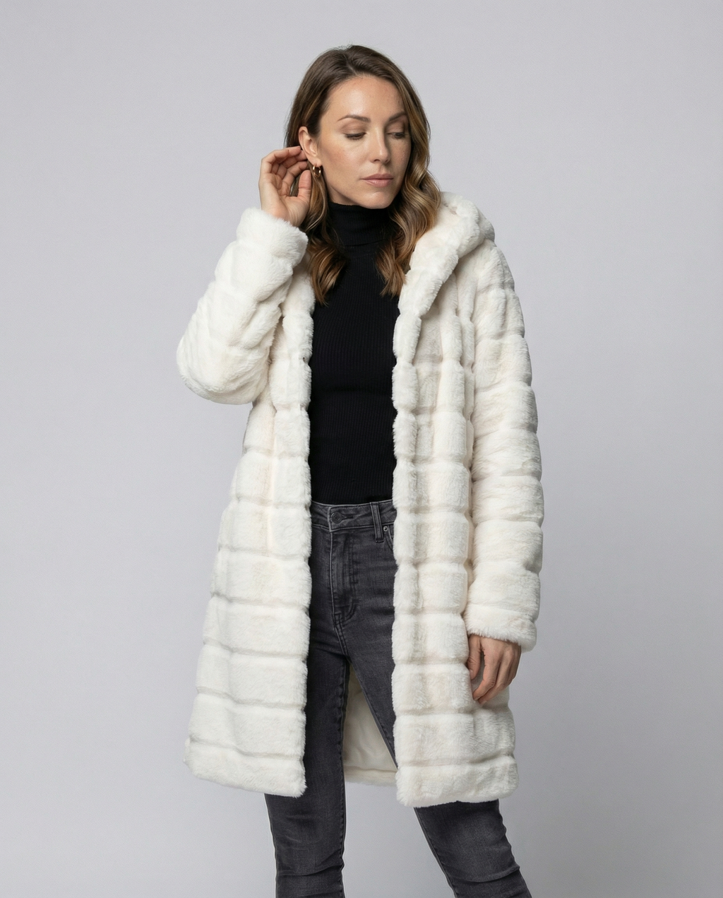 Elegant Fleece Winter Jacket Women-glass skin20251202-Calm Wears-Beige-S-Calm Wears