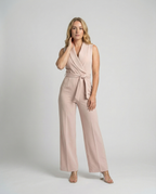 Elegant Jumpsuit Women-velvets fashion20250427-Calm Wears-Khaki-XS-Calm Wears