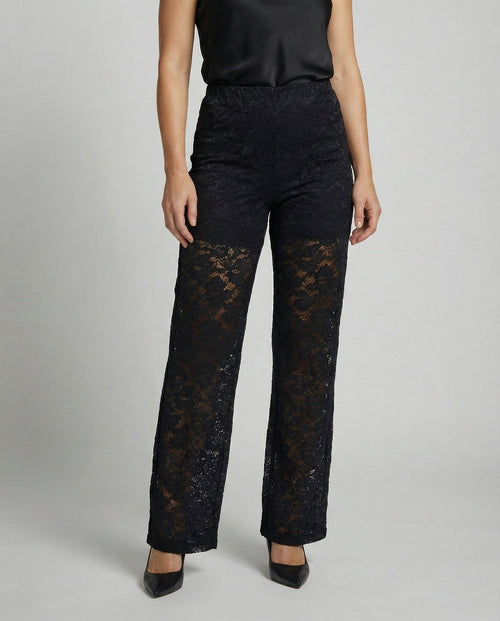 Elegant Lace Pants Women-allure fashion20251113-Calm Wears-Black-S-Calm Wears