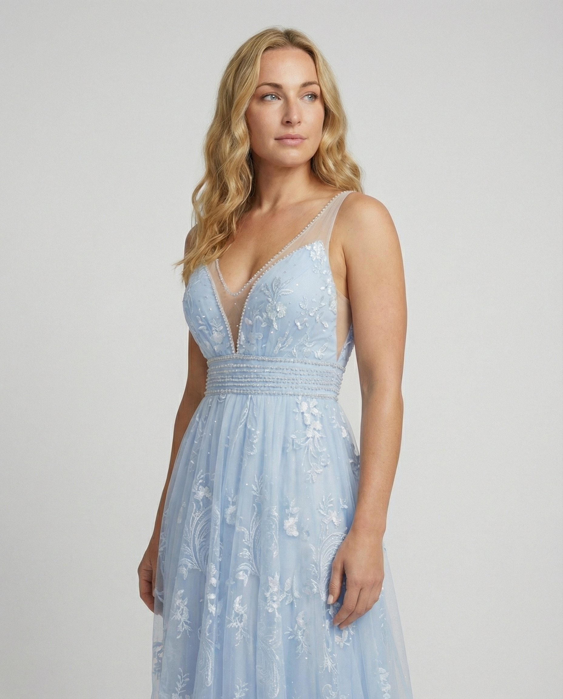 Elegant Ladies Mesh Dress Party-velanora20240828-Calm Wears-Blue-S-Calm Wears