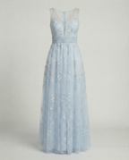 Elegant Ladies Mesh Dress Party-velanora20240828-Calm Wears-Blue-S-Calm Wears