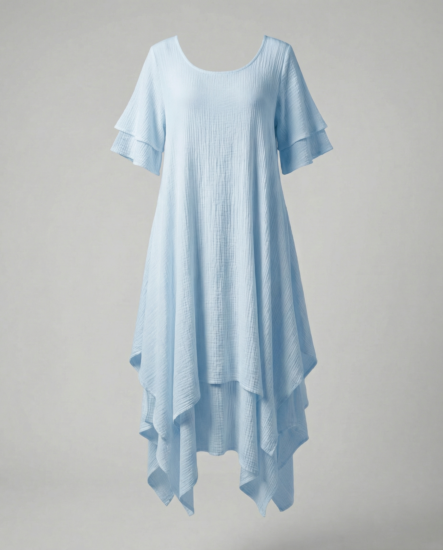 Elegant ladies slit dress evening-havsbris20240903-Calm Wears-Light blue-S-Calm Wears