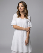Elegant ladies slit dress evening-havsbris20240903-Calm Wears-White-S-Calm Wears