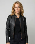Elegant Leather Jacket Women-utrechtse mode20251111-Calm Wears-Black-S-Calm Wears