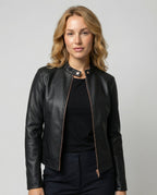 Elegant Leather Jacket Women-utrechtse mode20251111-Calm Wears-Black-S-Calm Wears