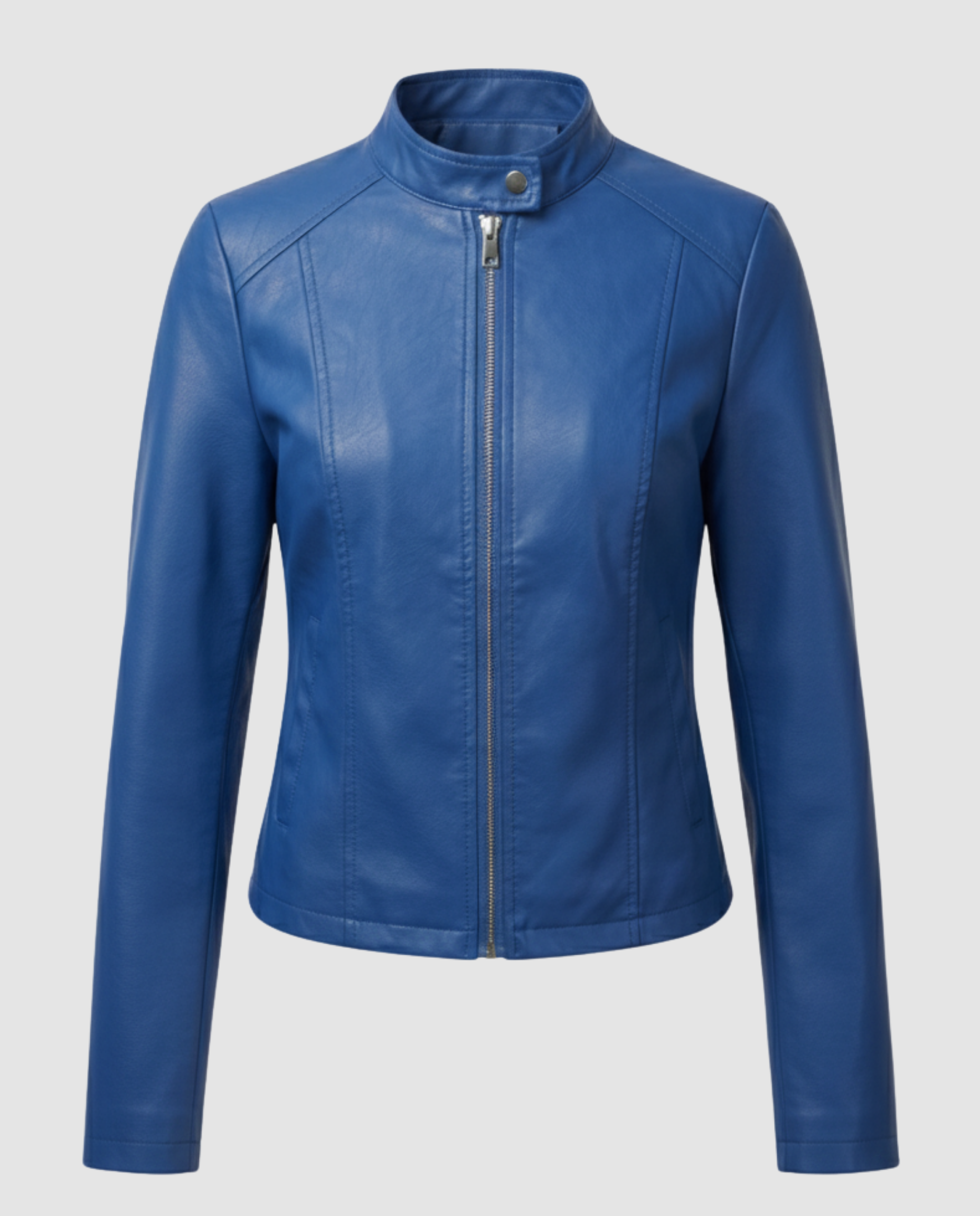 Elegant Leather Jacket Women-utrechtse mode20251111-Calm Wears-Blue-S-Calm Wears