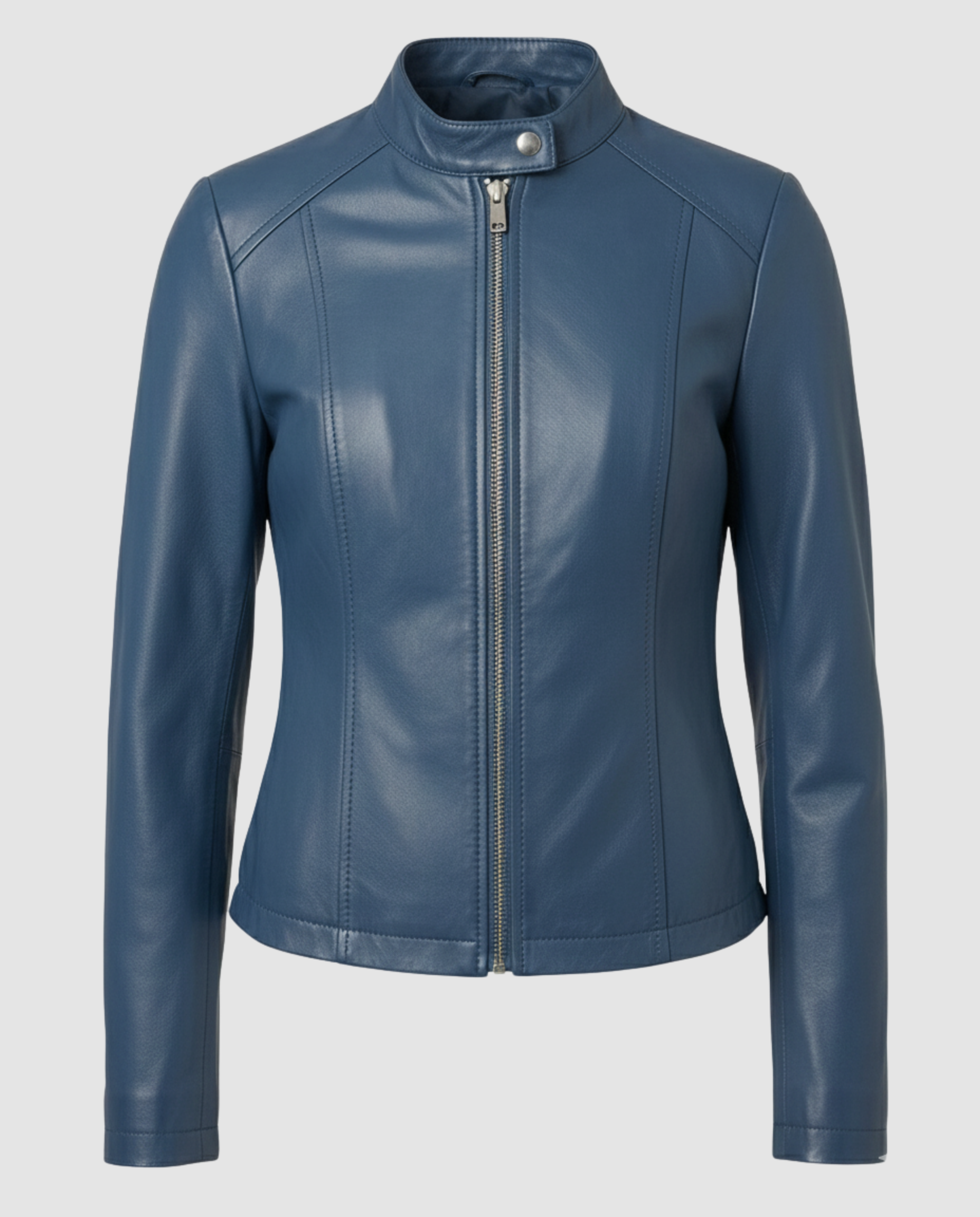 Elegant Leather Jacket Women-utrechtse mode20251111-Calm Wears-Navy blue-S-Calm Wears