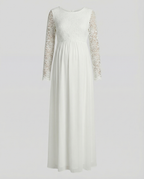 Elegant Maternity Evening Dress-inrosy20240425-Calm Wears-White-S-Calm Wears