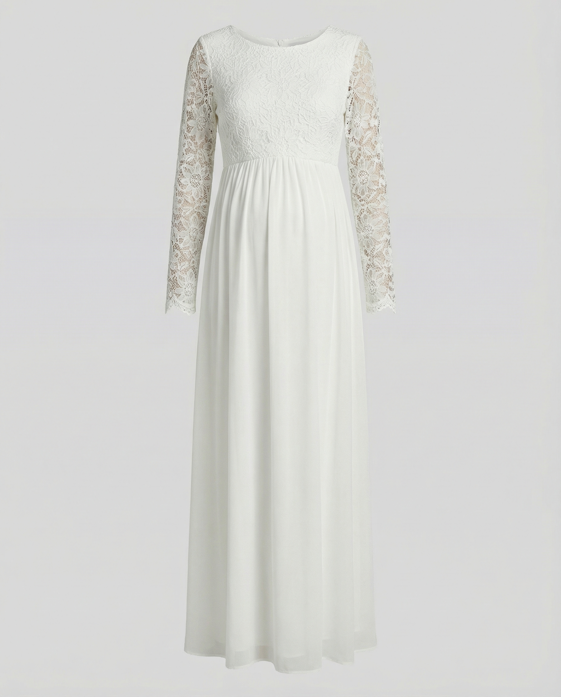 Elegant Maternity Evening Dress-inrosy20240425-Calm Wears-White-S-Calm Wears