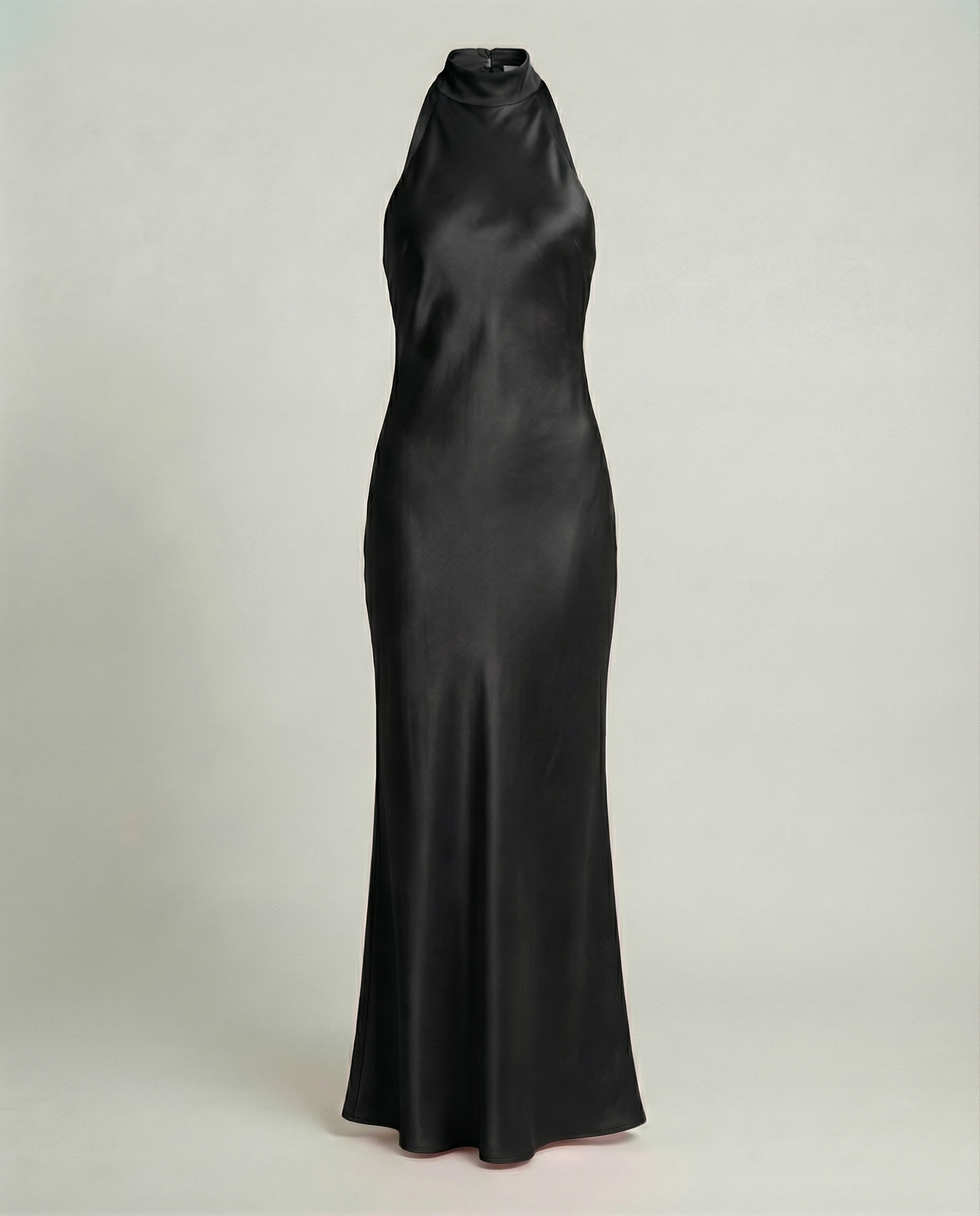 Elegant Maxi Dress Women Satin-https://detail.1688.com/offer/945441606620.html-Calm Wears-Black-S-Calm Wears