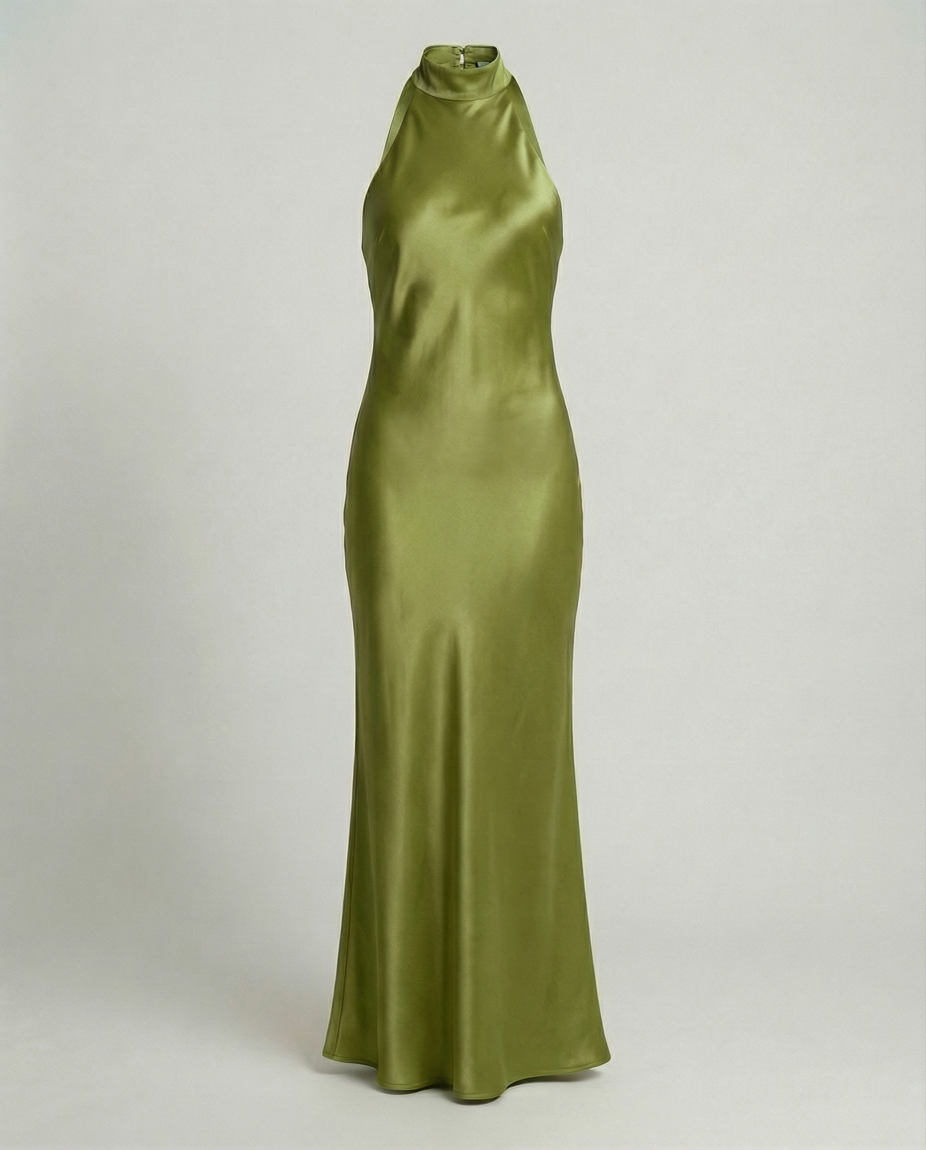 Elegant Maxi Dress Women Satin-https://detail.1688.com/offer/945441606620.html-Calm Wears-Green-S-Calm Wears