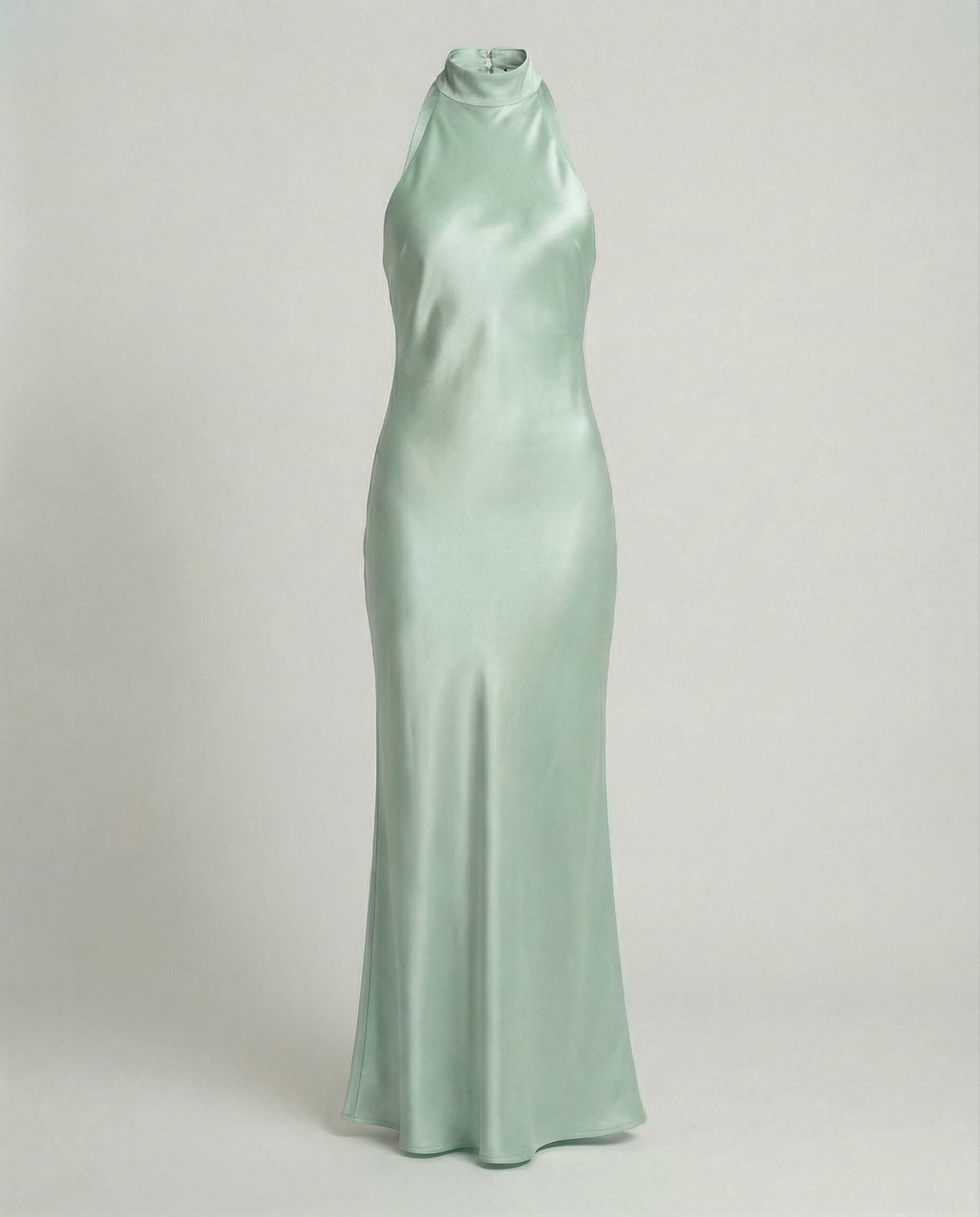 Elegant Maxi Dress Women Satin-https://detail.1688.com/offer/945441606620.html-Calm Wears-Light green-S-Calm Wears