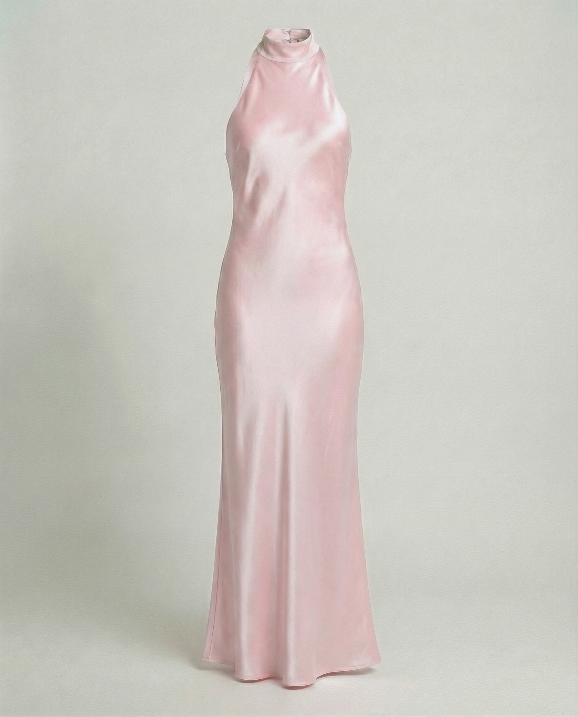 Elegant Maxi Dress Women Satin-https://detail.1688.com/offer/945441606620.html-Calm Wears-Light Pink-S-Calm Wears