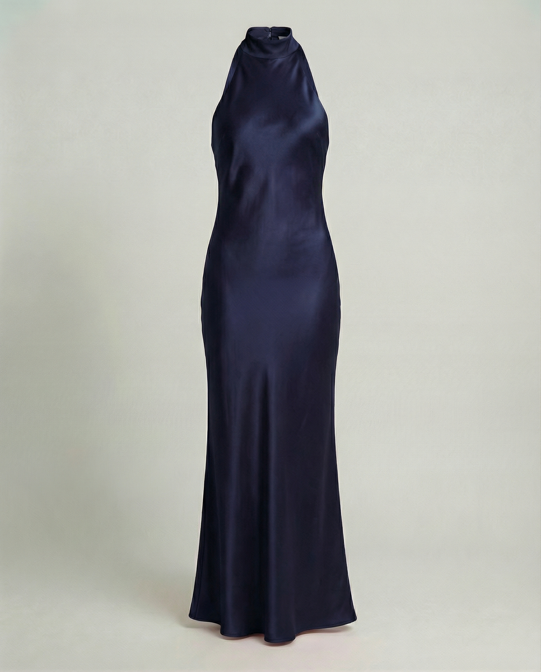 Elegant Maxi Dress Women Satin-https://detail.1688.com/offer/945441606620.html-Calm Wears-Navy blue-S-Calm Wears
