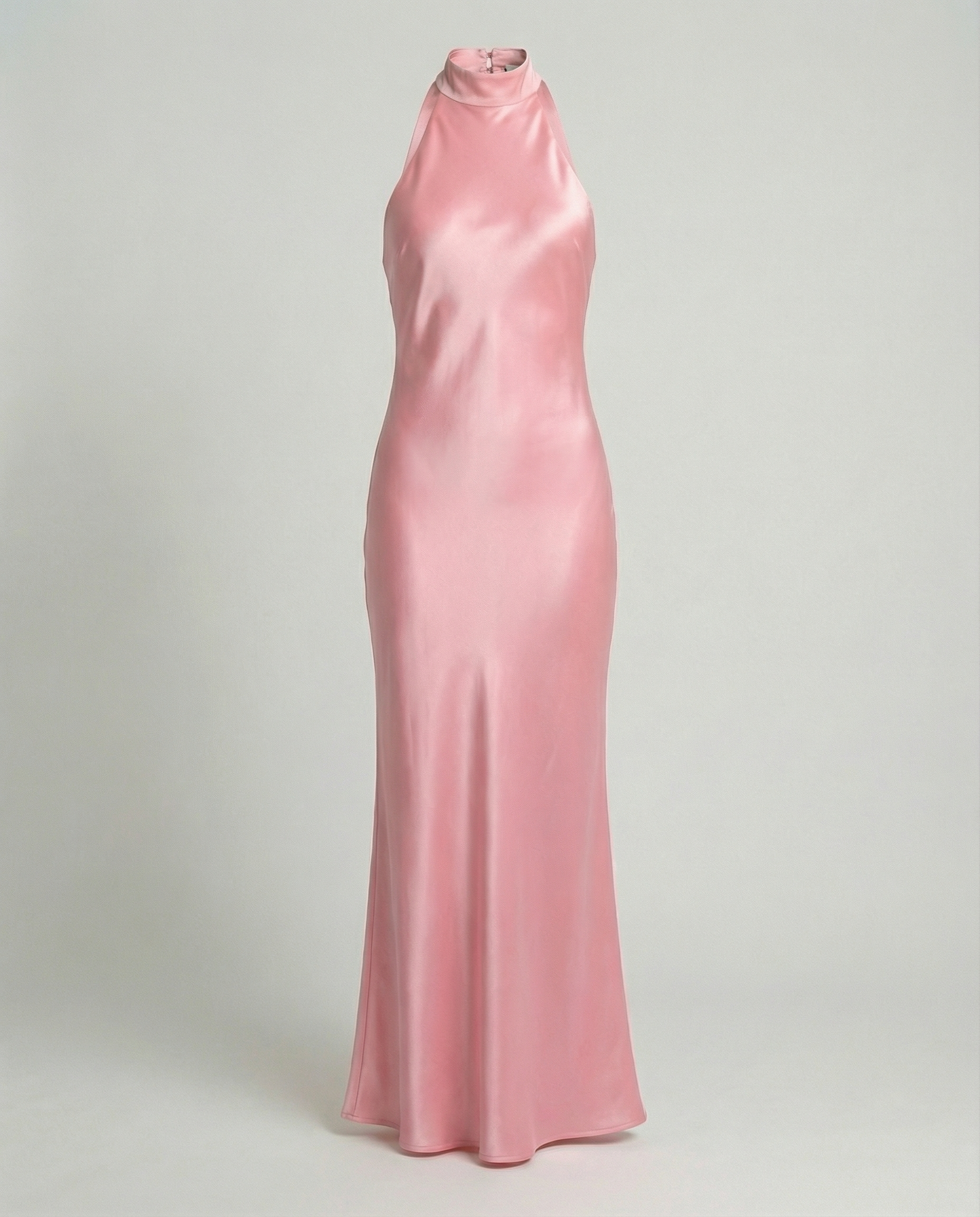 Elegant Maxi Dress Women Satin-https://detail.1688.com/offer/945441606620.html-Calm Wears-Pink-S-Calm Wears