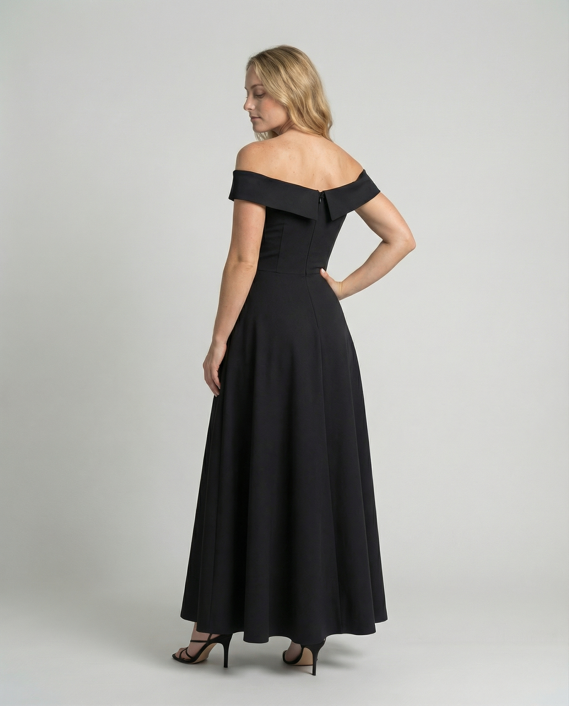 Elegant Off-Shoulder Evening Dress-stuttgart-mode20250214-Calm Wears-Black-S-Calm Wears