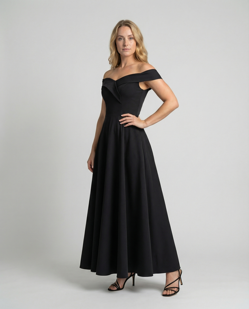 Elegant Off-Shoulder Evening Dress-stuttgart-mode20250214-Calm Wears-Black-S-Calm Wears