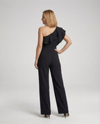 Elegant off-shoulder jumpsuit with ruffle-https://detail.1688.com/offer/910998347206.html-Calm Wears-Black-S-Calm Wears