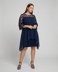 Elegant plus size midi dress-luxza-fashion20250205-Calm Wears-Blue-L-Calm Wears