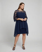 Elegant plus size midi dress-luxza-fashion20250205-Calm Wears-Blue-L-Calm Wears